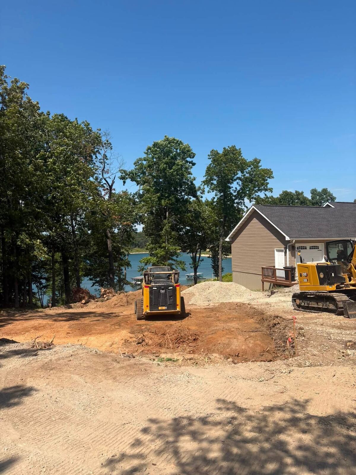 drainage job by Next Level Excavation in Midway, AR